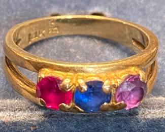 14K Gold Mother's Ring (4.3 Grams)