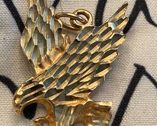 14K Gold Eagle Pendant (2.8 Grams)