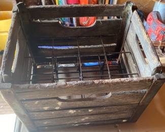 Wooden Milk Crate