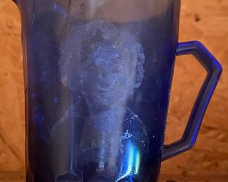 Shirley Temple Cobalt Creamer