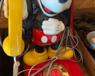 Figural Mickey Mouse Telephone