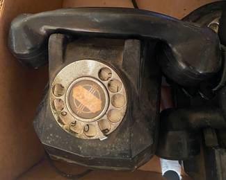 Several Old and Vintage Telephones
