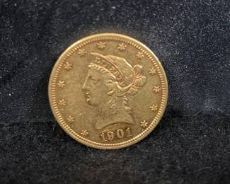 1901 Liberty Ten Dollar Gold Coin