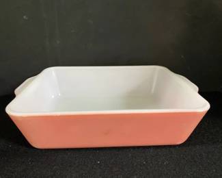 Peach Rectangle Pyrex Dish