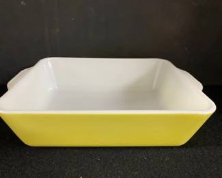 Yellow Rectangle Pyrex Dish