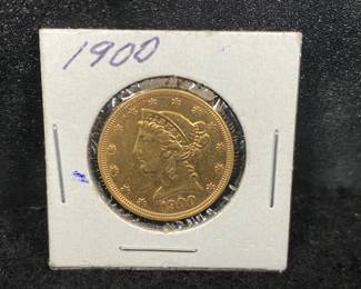 1900 Liberty Five Dollar Gold Coin