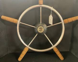 Boat Steering Wheel w/Compass