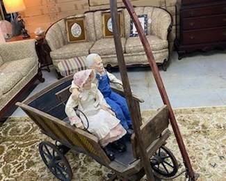 Goat Wagon w/Dolls