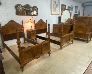 5 pc. Twin Bedroom Suite- Around 1940's