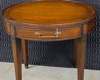 Round Walnut Hekman Center Table