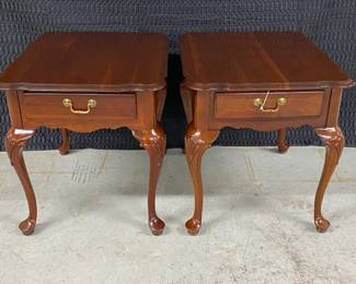 Pr Ethan Allen Q.A. End Tables