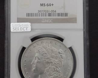 1896 Morgan Silver Dollar (MS 64+)