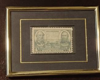 Lee and Jackson Stratford Hall 4 cent stamp