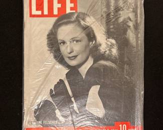 August 7, 1944Life Magazine Wartime Issue, Geraldine Fitzgerald