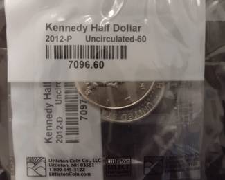 Kennedy Half Dollar 2012-P Uncirculated - 60 and 2012-D set