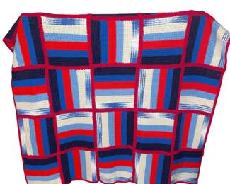 Vtg. Crochet Blanket