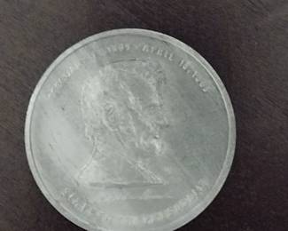 Abraham Lincoln Commemorative token/medal coin
