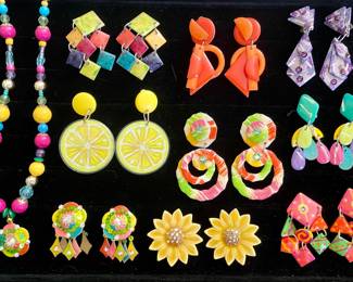 Vintage clip on earrings