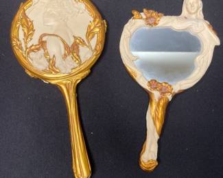 Vintage hand mirrors