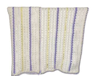 Vtg. Crochet Blanket