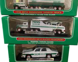 Vintage Hess Trucks and Patrol car