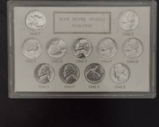 War Silver Nickels 1942-1945