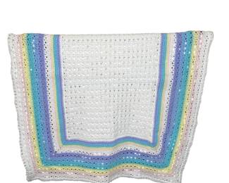 Vtg. Crochet Blanket