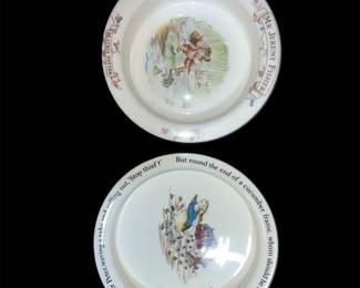 Beatrix Potter childrens plates