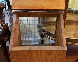 Vintage potato and onion storage bin