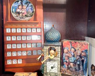 Hummel plate calendar and other collectibles