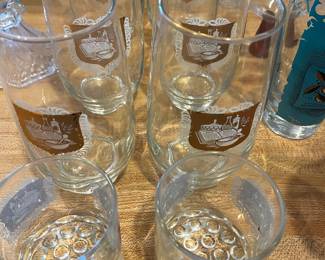 Vintage apothecary glasses