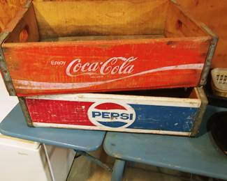Vintage Coke & Pepsi trays