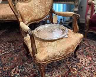 Upholstered French chair