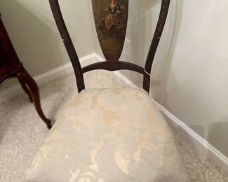 Painted back dining chair