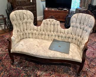 Antique Victorian settee