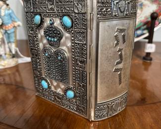 Magnificent silver Hebrew/English Bible
