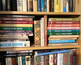 Cookbooks, garden books, decorating books