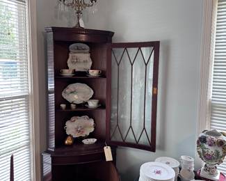 Glass front china cabinet