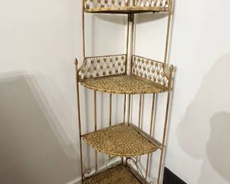 Folding Iron Corner Shelf