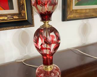 Closeup Glass Paperweight Lamp