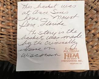 Note in Basket 