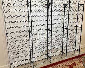 Two(2) Metal Wall Wine Racks