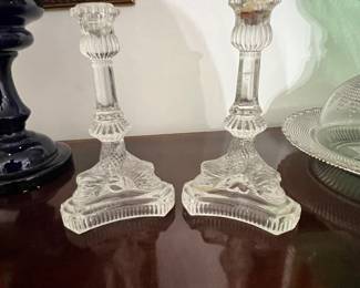 Tiffany & Co Crystal Candlesticks 