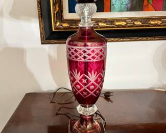 Closeup Cut to Clear Lamp