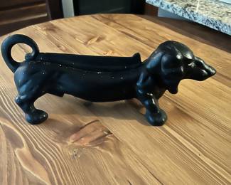Cast Iron Dachshund Boot Scrape