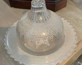 Victorian Pearl Drop Cheese/Butter Dish