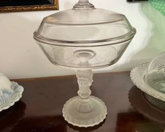 Victorian “3 Faces” Covered Dish