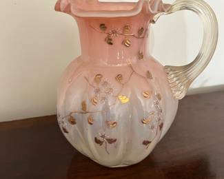 Rare Victorian Hand Painted Pitcher