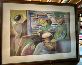 Original Folk Art by Renowned Alabama Artist Ethel Davis