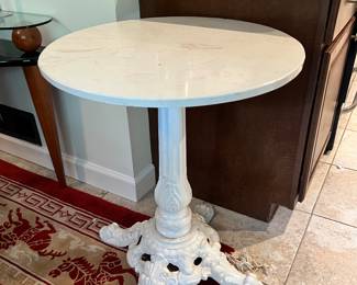 Cast Iron and Marble table
